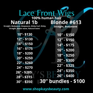 Custom Lace Front Wigs